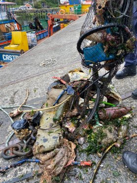 Limpieza Submarina Muelle Fiscal Chonchi, octubre 2021.