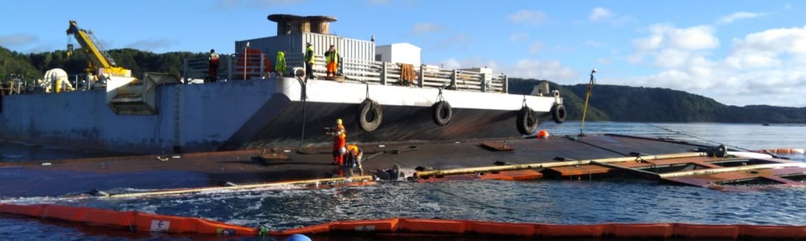 Autoridad Mar tima Monitorea Preparativos Para Adrizamiento De Wellboat 