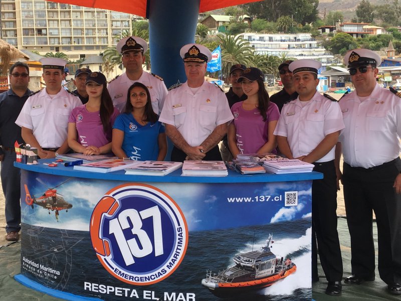 Inicio de la Temporada de Playas en Papudo llama al autocuidado con la consigna "todos somos salvavidas"