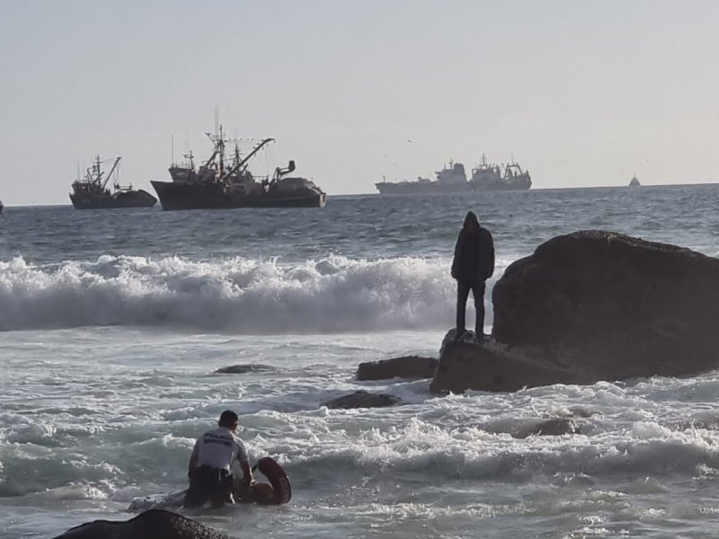 Funcionario de la Armada rescató a persona que cayó al mar en Iquique