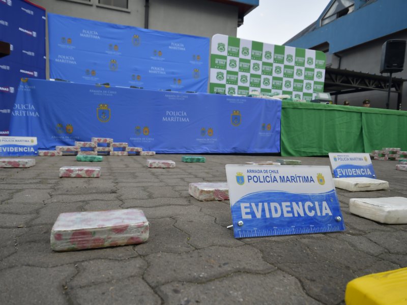 Policía Marítima incautó casi 100 kilos de cocaína que sería enviada a Europa desde San Antonio