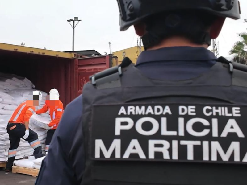 Operativo conjunto de Fiscalía de Arica, Policía Marítima y Aduanas registró cuarta incautación con 108 toneladas de precursores químicos