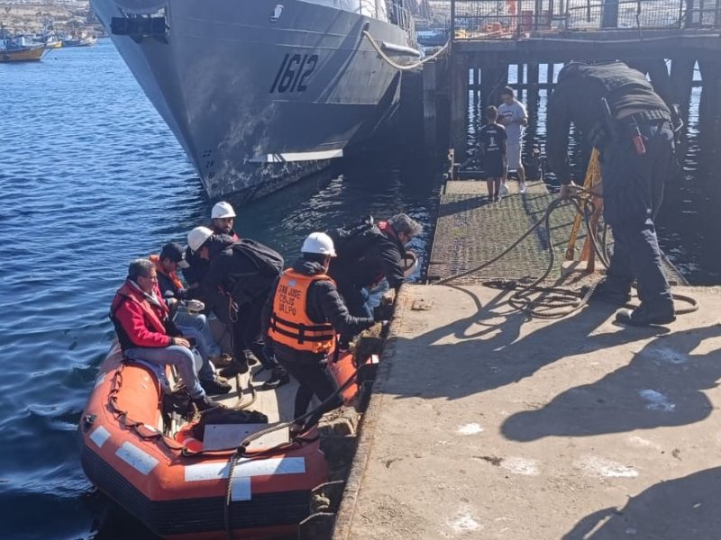 Autoridad Marítima de Caldera apoyó evacuación médica de tripulante herido