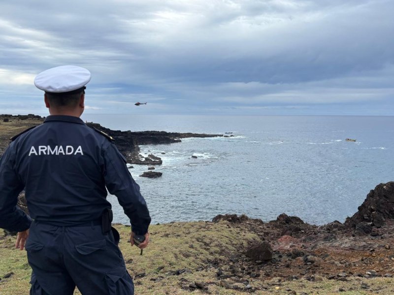 Autoridad Marítima continúa la rebusca de hombre desaparecido en Rapa Nui