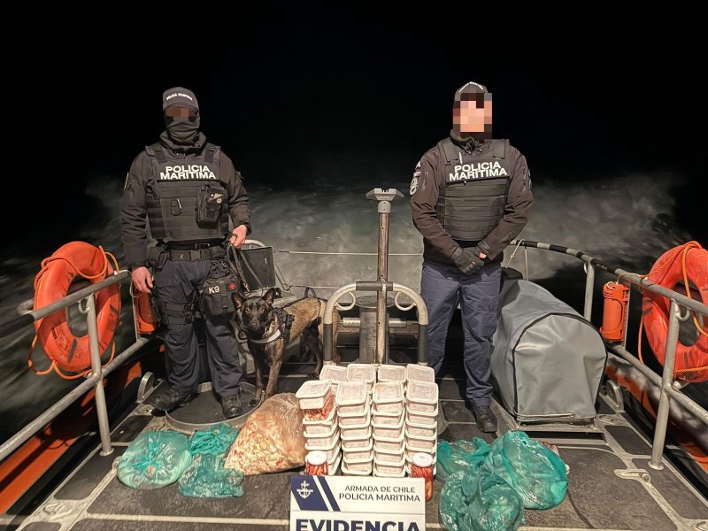 Policía Marítima de Puerto Natales realizó incautación en Golfo Almirante Montt