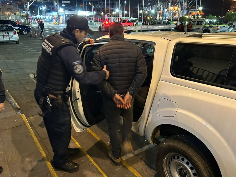 Realizan patrullaje conjunto al interior del Terminal Portuario de Valparaíso