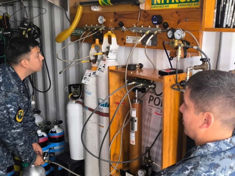 Autoridad Marítima participó en el Curso “Buceador Nitrox Básico y Nitrox Gas Blender”