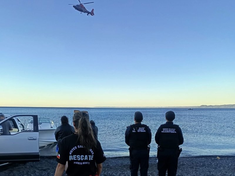 Autoridad Marítima activa operativo de Búsqueda y Salvamento por joven desaparecido en Lago Llanquihue