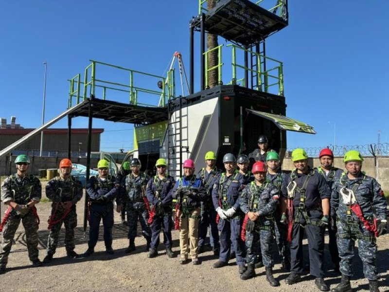 Curso capacitación y entrenamiento de trabajo en altura, para personal de la Gobernación Marítima y Capitanías de Puerto de San Vicente, Coronel Lota y Lebu.