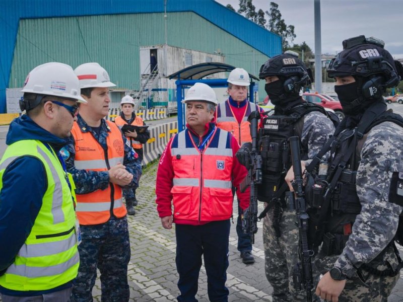 Autoridad Marítima participó en ejercicio ISPS en el puerto DP World Lirquén